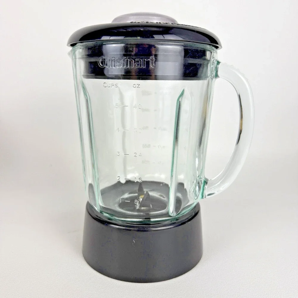 Cuisinart Smart Power Duet Processor Blender Glass Pitcher 48oz BFP-703CH Black